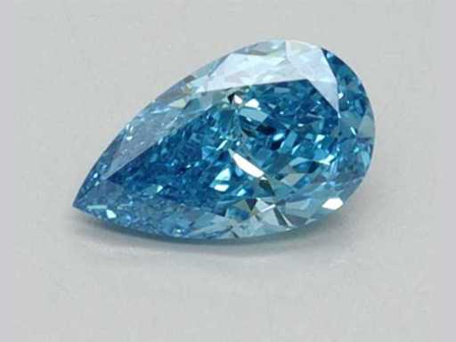1,52 Ct Birnenschliff Hellblauer Topas – Gletscherblau